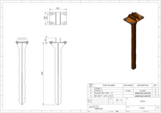 Sheet voor grondanker tuinpalen