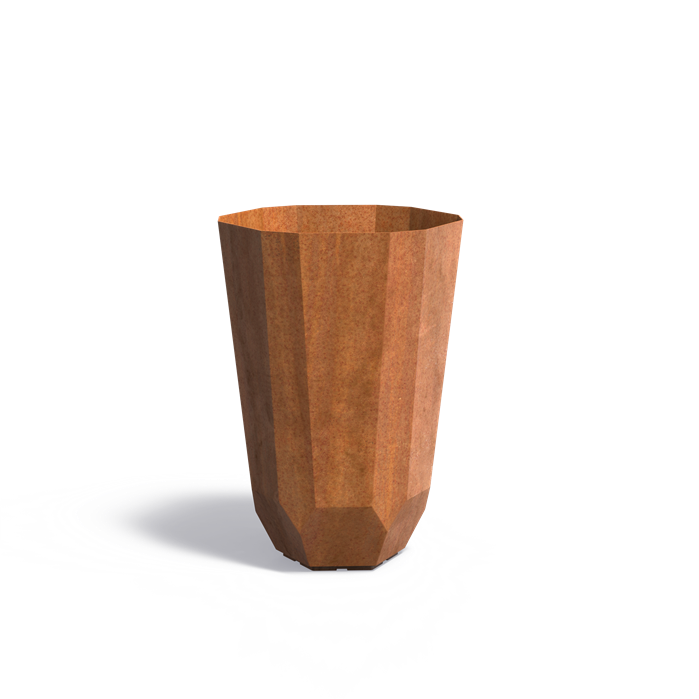 FACET Pflanzkübel aus Cortenstahl | 65 x 100 cm