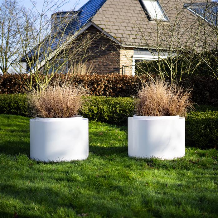 Aluminium Pflanzkübel TOPIC mit Boden | ø 120 x 60 cm