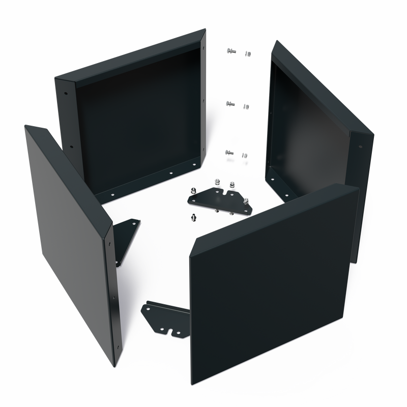 CARREZ Connect Pflanzkübel ohne Boden – pulverbeschichtet | 80 x 40 x 40 cm