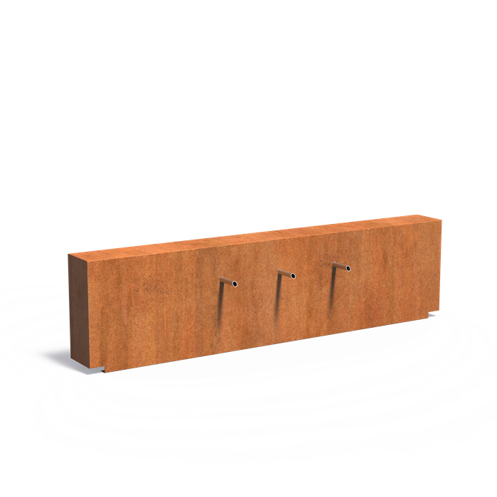 Adezz corten vijvermuur vast VCM1.2.3