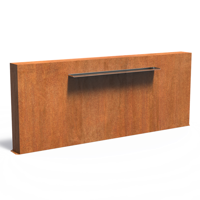 Cortenstaal vijvermuur VCM2.1.1500