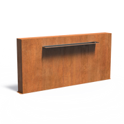 Cortenstaal vijvermuur VCM2.2.1500