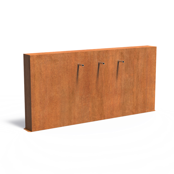 Cortenstaal vijvermuur VCM2.2.3