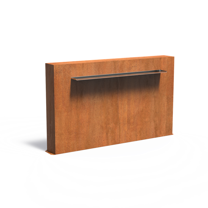 Cortenstaal vijvermuur VCM2.3.1500