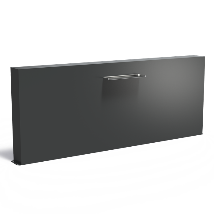 Aluminium vijvermuur VM2.1.600