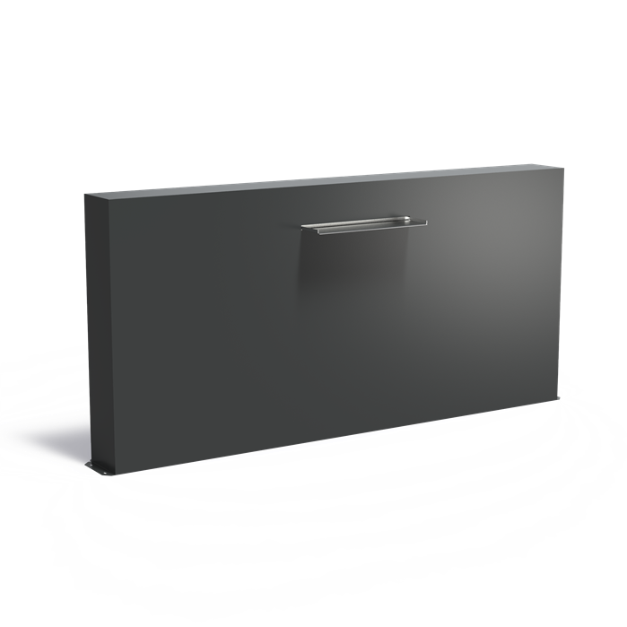 Aluminium vijvermuur VM2.2.600