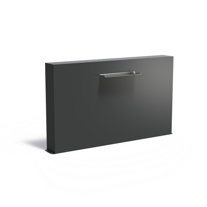 Aluminium vijvermuur VM2.3.600