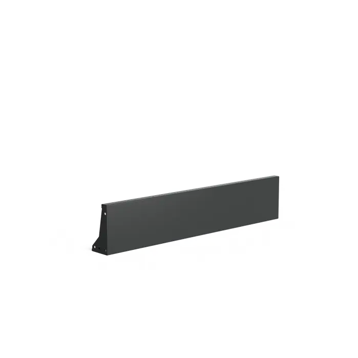 Stahl-Stützwand pulverbeschichtet – Gerade | 150 × 15 × 30 cm