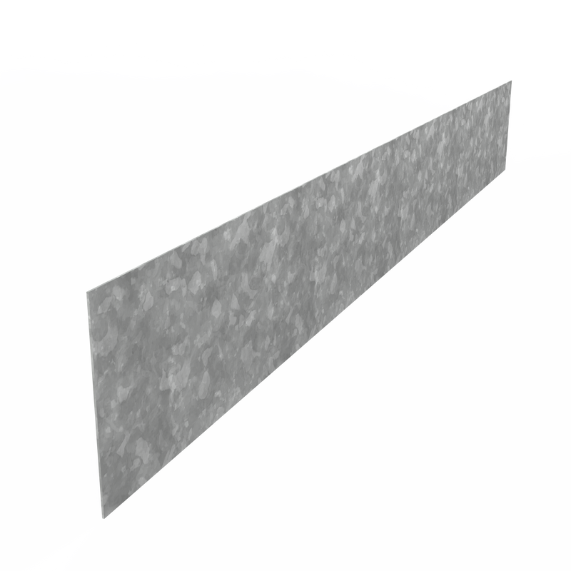 Rasenkante aus verzinktem Stahl – Gerader Rand 2300×2×70 mm | Set mit 20 Stück