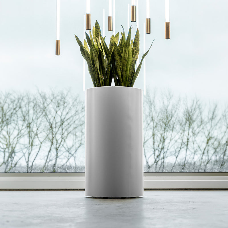 CIRCUM ronde aluminium plantenbak 80x40 cm met wielen