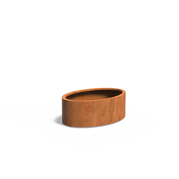 Cortenstahl Pflanzkübel ELLIPSE | 120 x 80 x 40 cm 