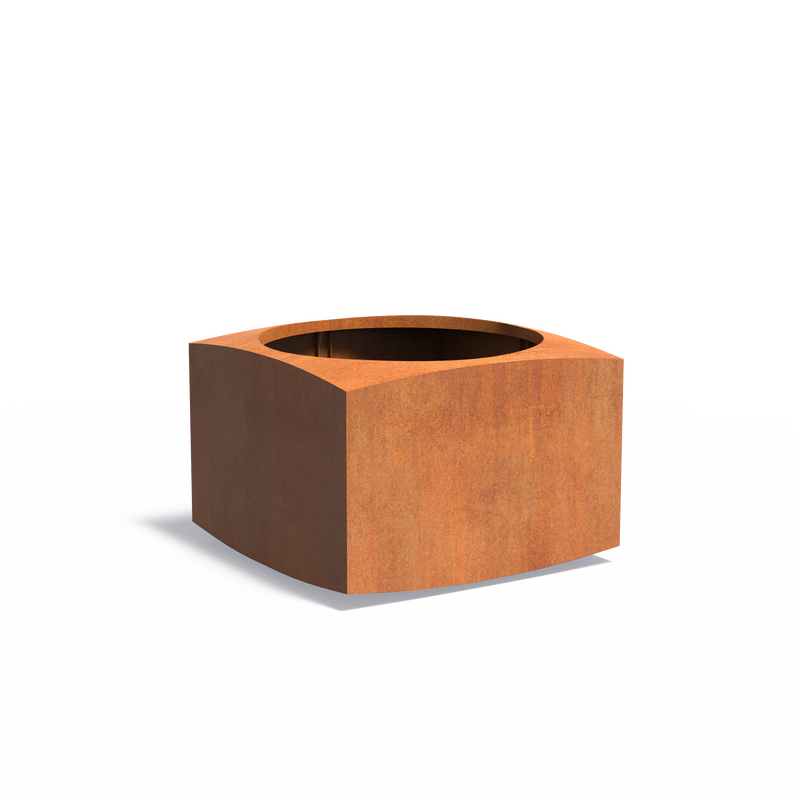 Cortenstahl Pflanzgefäß NOOA | 100 x 100 x 70 cm