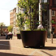 Aluminium plantenbak CONIC met poten