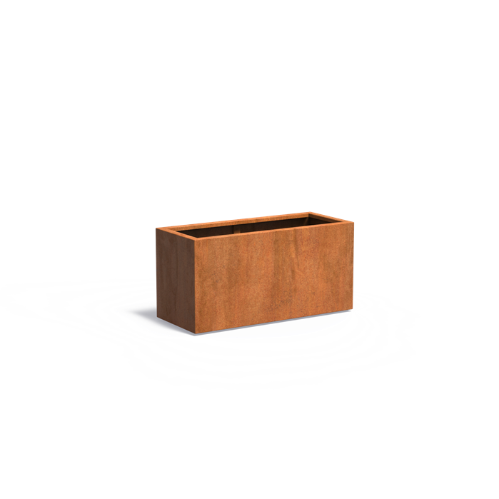 CARREZ 120 x 50 x 60 cm - Cortenstaal plantenbak met bodem