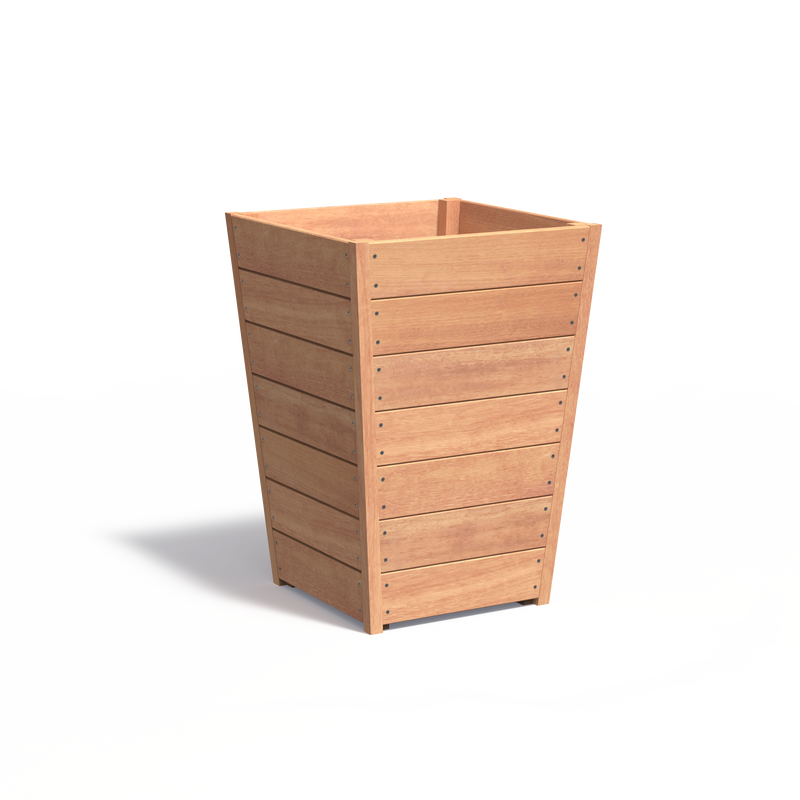 Hartholz Pflanzkübel TAP | 70 x 70 x 98,9 cm