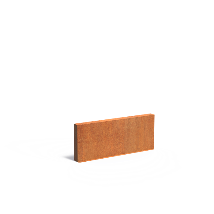 Cortenstahl Gartenmauer | 200 x 15 x 80 cm