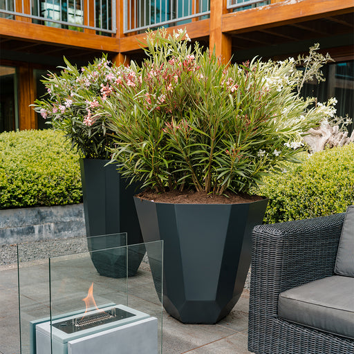 Aluminium plantenbak FACET RAL 7021