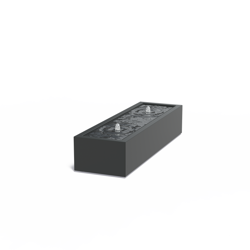 Aluminium watertafel 200 x 60 x 40 cm, incl. LED & pomp