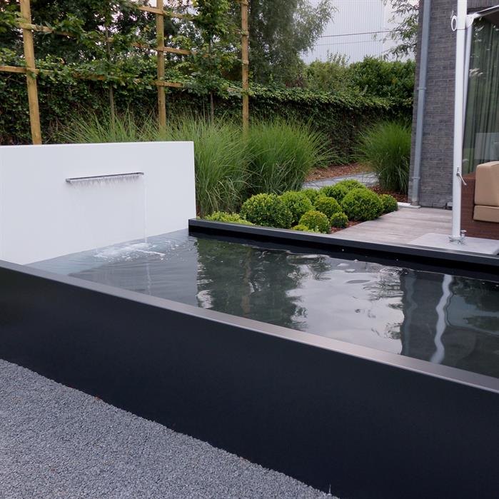 Aluminium kant-en-klare vijver | 500 x 100 x 60 cm