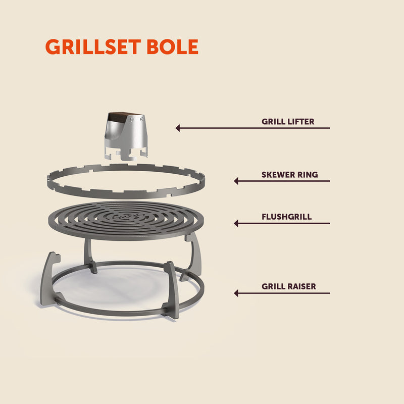 SEARE Grillset Bole (FSGS.400) | 481 × 481 × 143 mm