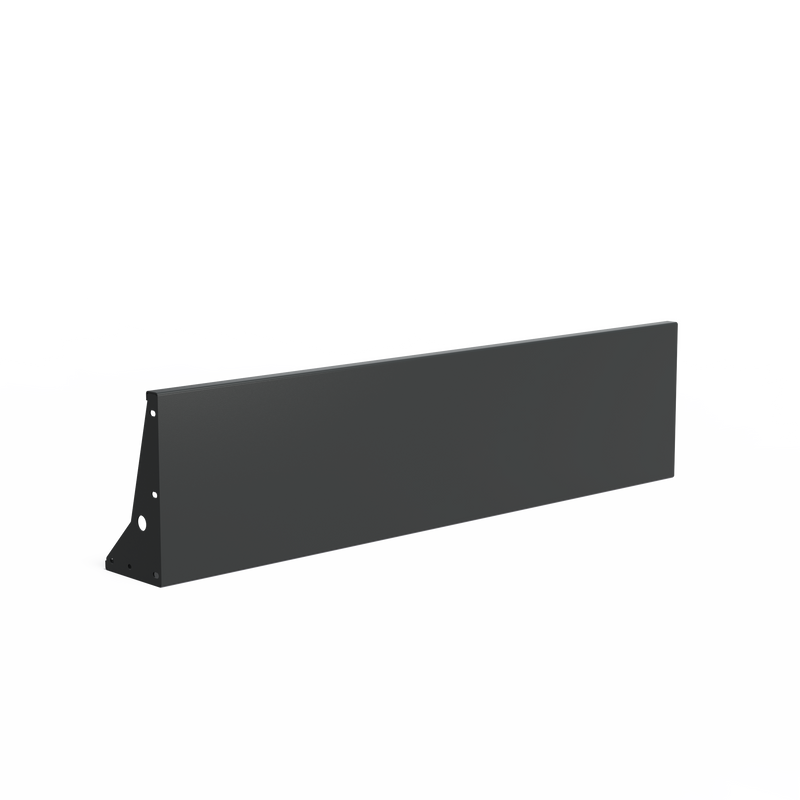 aluminium keerwand smalle bovenrand