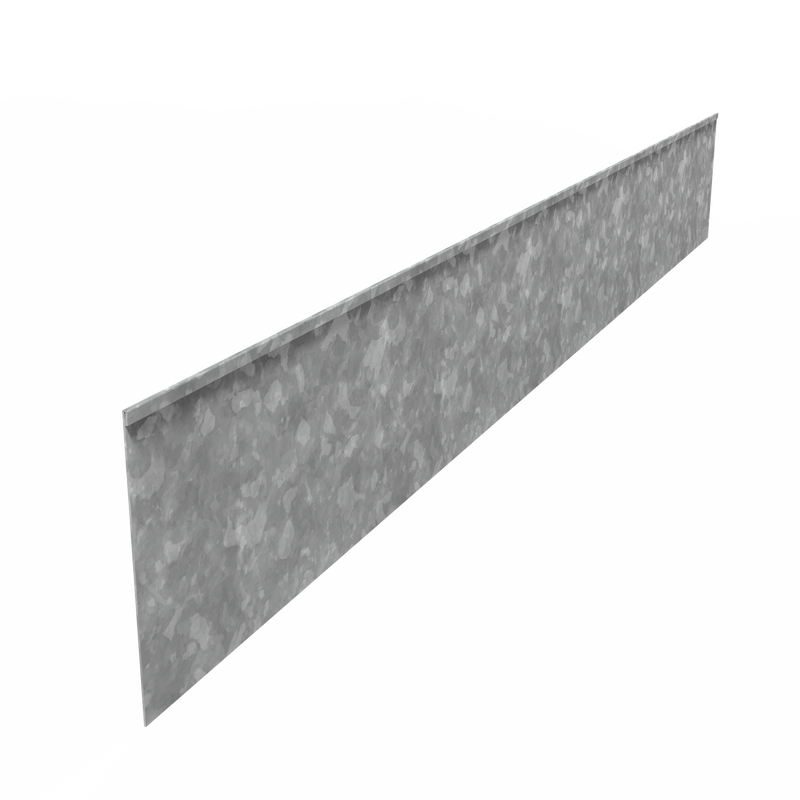 Kantenabschluss gerade | 70mm hoch | Verzinkt | 2mm