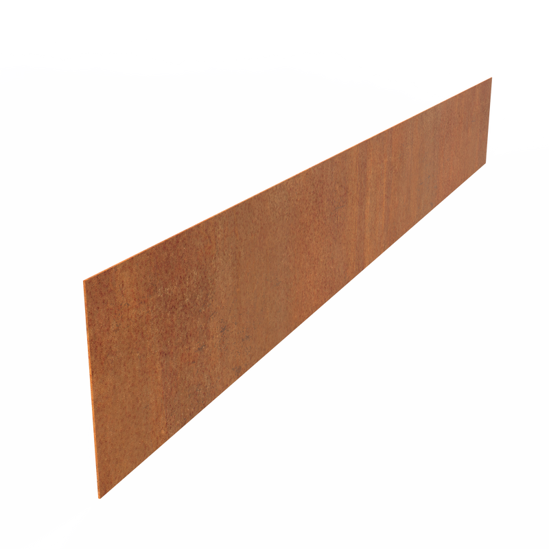 Rasenkante aus Cortenstahl mit gerader Oberkante  | 2300 × 3 × 290 mm (Preis pro Stück)