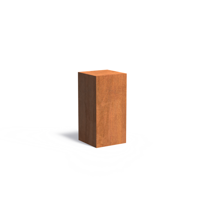Sockel aus Cortenstahl | 50 x 50 x 100 cm