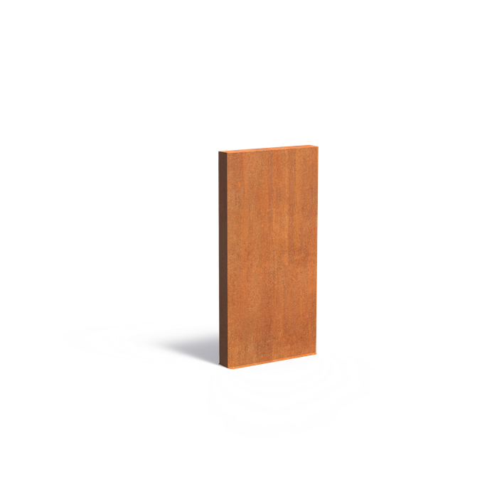 Cortenstahl Gartenmauer | 100 x 15 x 200 cm