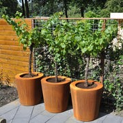 cortenstaal planter conic 3