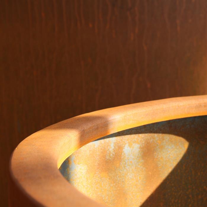 Aluminium Pflanzkübel CONIC mit Füßen| ø 200 x 80 cm