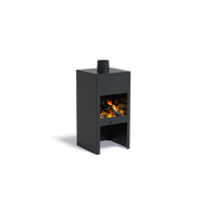 STIG buitenhaard zwart gecoat staal