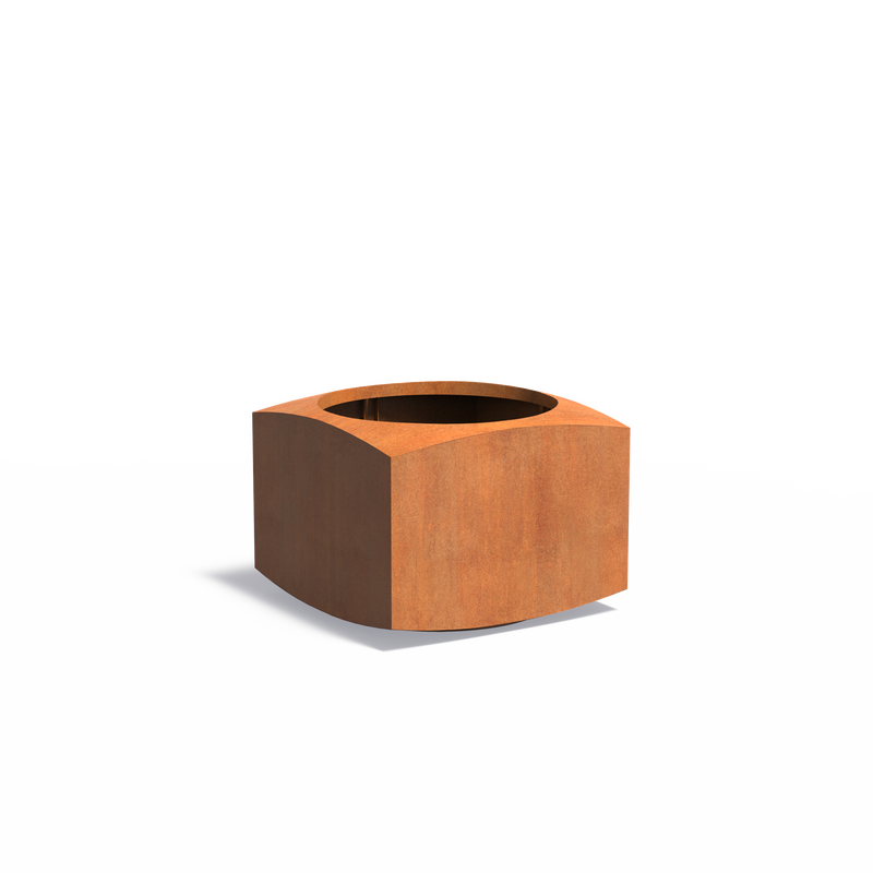 Cortenstahl Pflanzgefäß NOOA | 80 x 80 x 60 cm