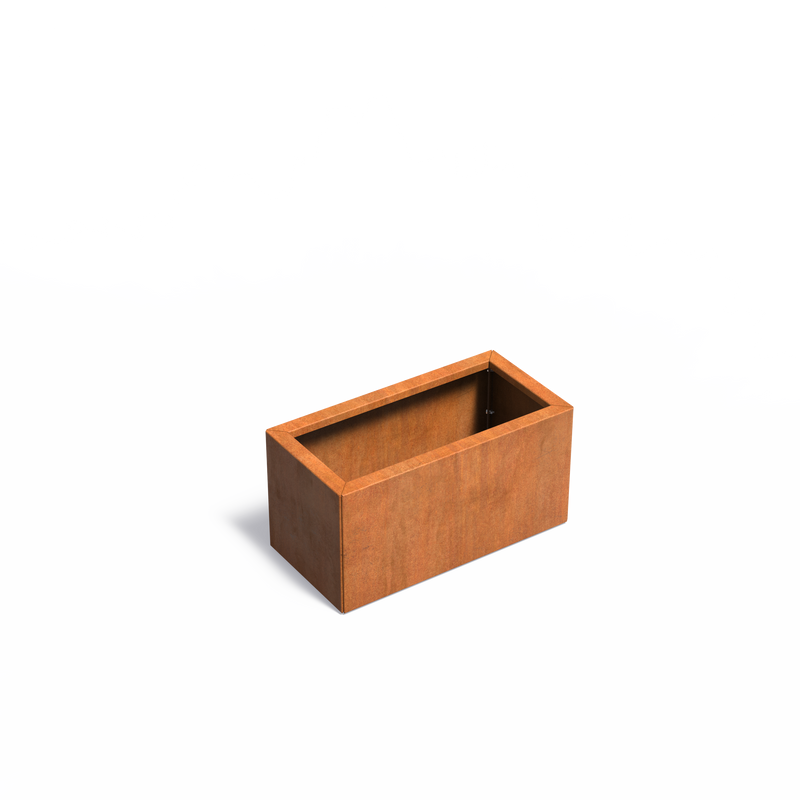 Cortenstahl Pflanzkübel Carrez CONNECT ohne Boden | 80 x 40 x 40 cm