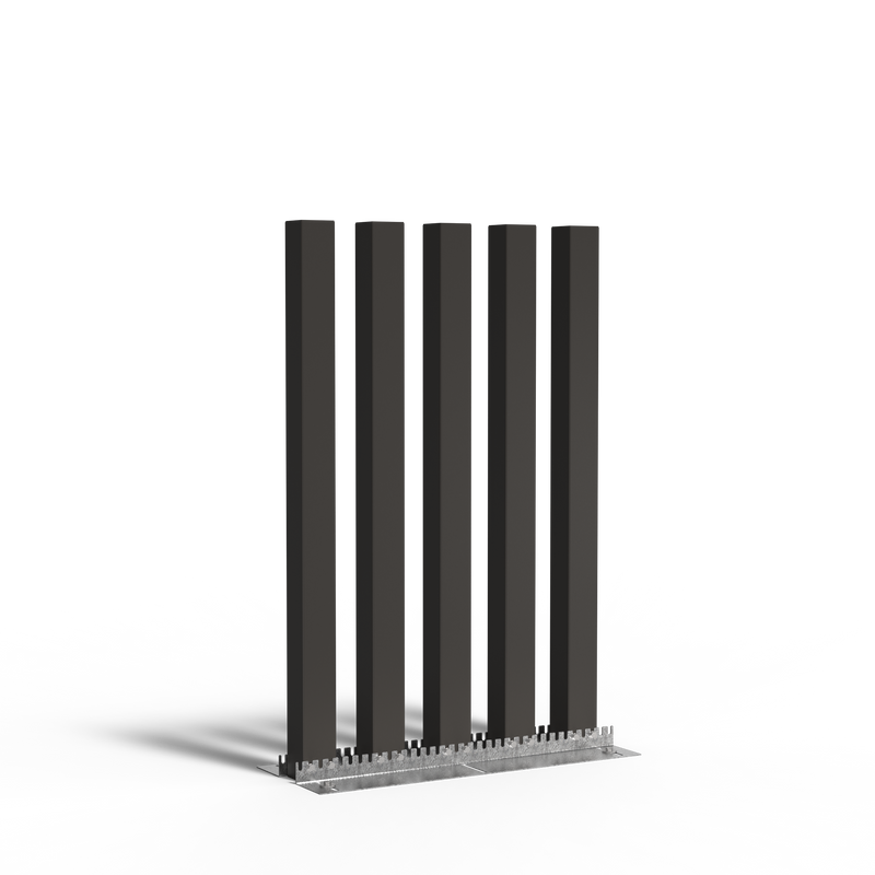 Gecoat stalen Varibo tuinpalen 300 cm, set van 5