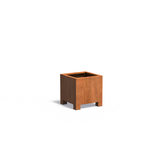CARREZ met poten 60 x 60 x 60 cm - Cortenstaal plantenbak