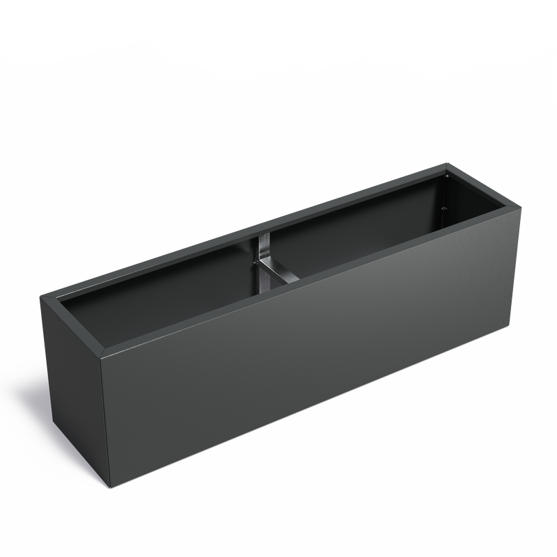 CARREZ Connect Pflanzkübel ohne Boden – pulverbeschichtet | 200 x 50 x 60 cm
