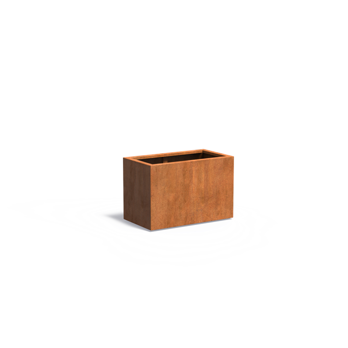 CARREZ 90 x 50 x 60 cm - Cortenstaal plantenbak met bodem