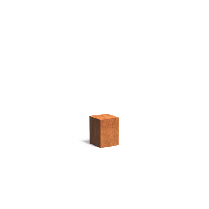 Sockel aus Cortenstahl | 30 x 30 x 40 cm