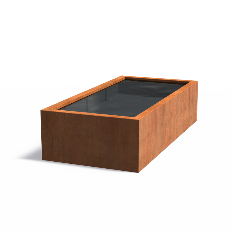 Cortenstaal kant-en-klare vijver | 250 x 120 x 60 cm
