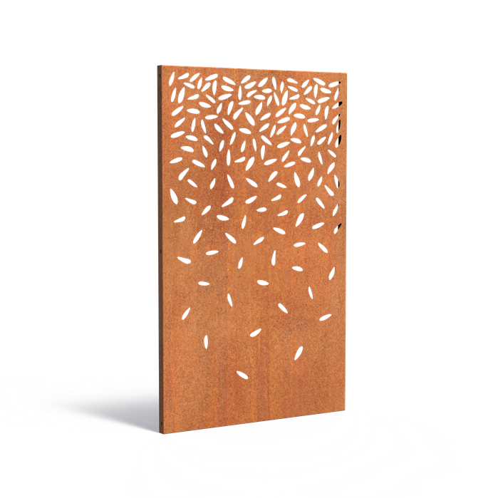 Cortenstahl Sichtschutzpaneel ABSTRACT (CPA4) | 110 x 180 cm