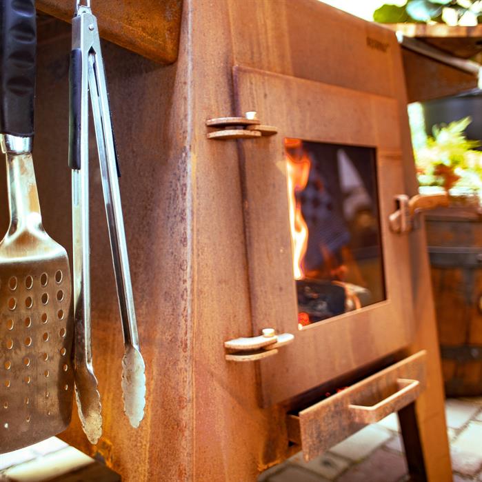 Buitenkeuken DAMM 70 x 90 x 200 cm - cortenstaal