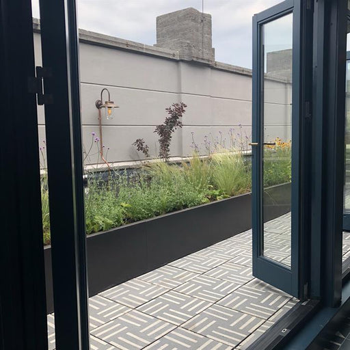 aluminium keerwand smalle rand
