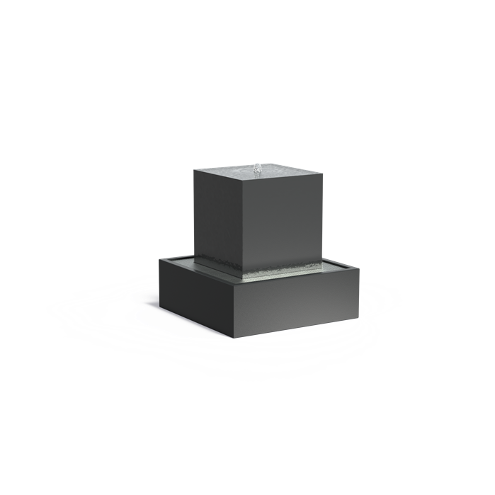 Aluminium waterblok, incl. pomp + LED | 70 x 70 x 70 cm