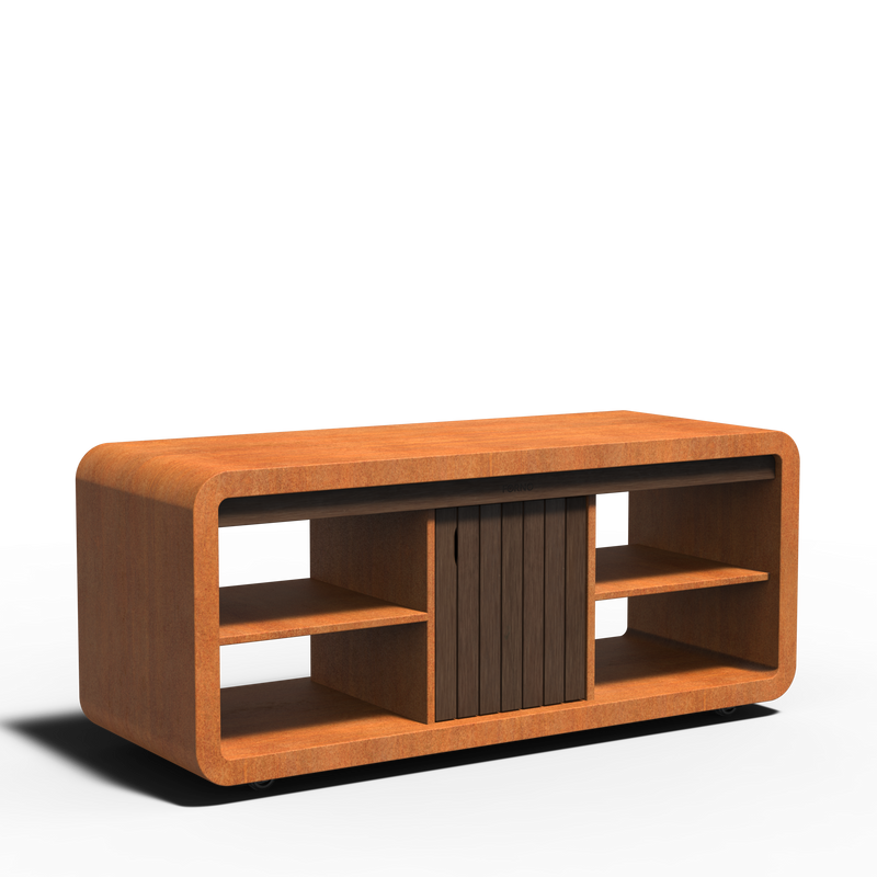 STATION Dome 200 x 84 x 75 cm - cortenstaal