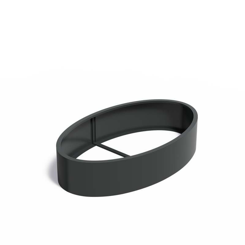 ELLIPSE ovale aluminium plantenbak 200x120x40 zonder bodem