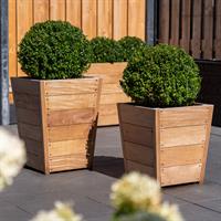 Taps hardhouten plantenbak HO