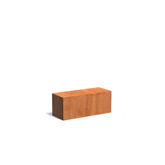 Sockel aus Cortenstahl | 100 x 40 x 40 cm