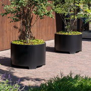 Plantenbak aluminium CIRCUM met poten